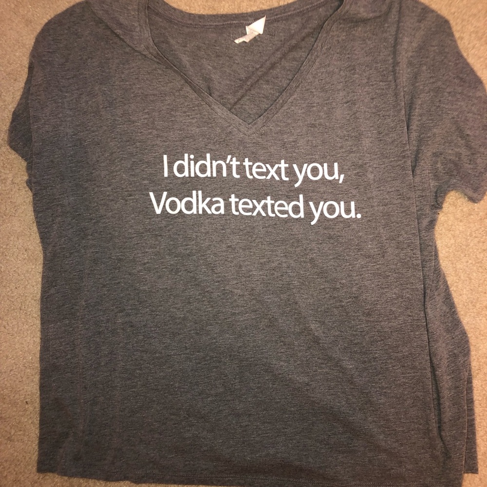 Grey Saying Top!